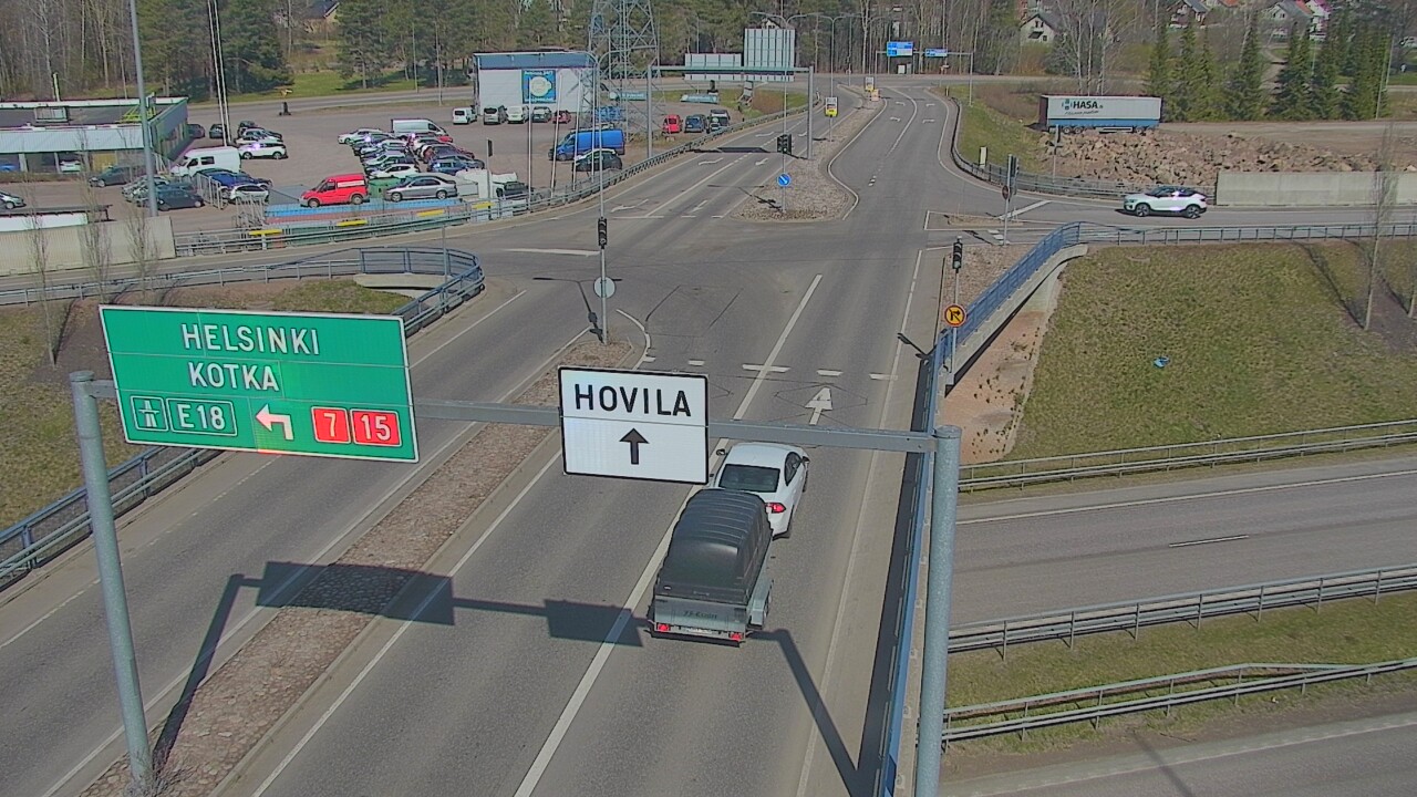 Weather Camera Image Väg 7 Kotka, Jumalniemi, Kotka, Kymenlaakso