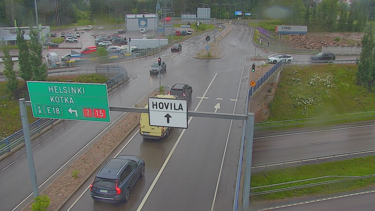 Weather Camera Image Väg 7 Kotka, Jumalniemi, Kotka, Kymenlaakso