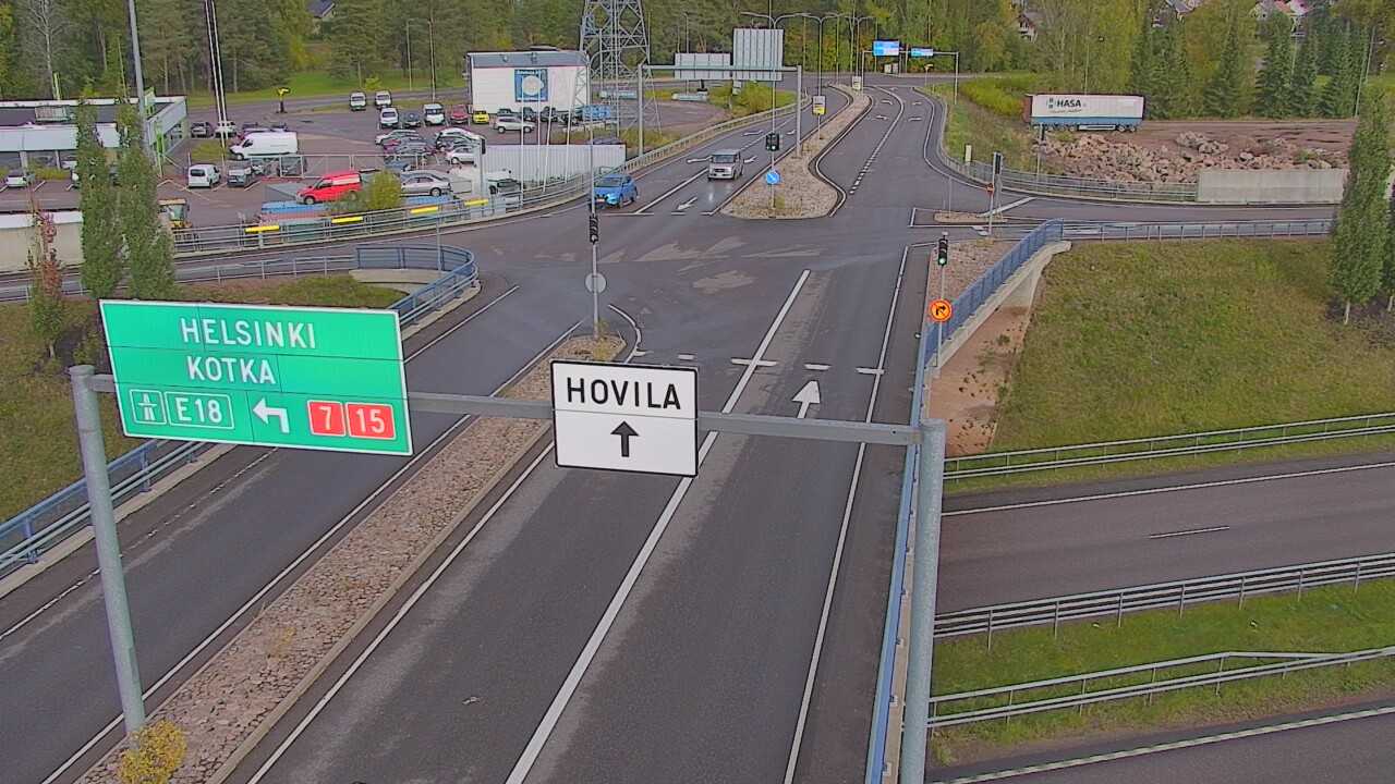 Weather Camera Image Väg 7 Kotka, Jumalniemi, Kotka, Kymenlaakso