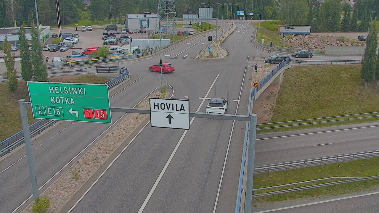 Weather Camera Image Väg 7 Kotka, Jumalniemi, Kotka, Kymenlaakso