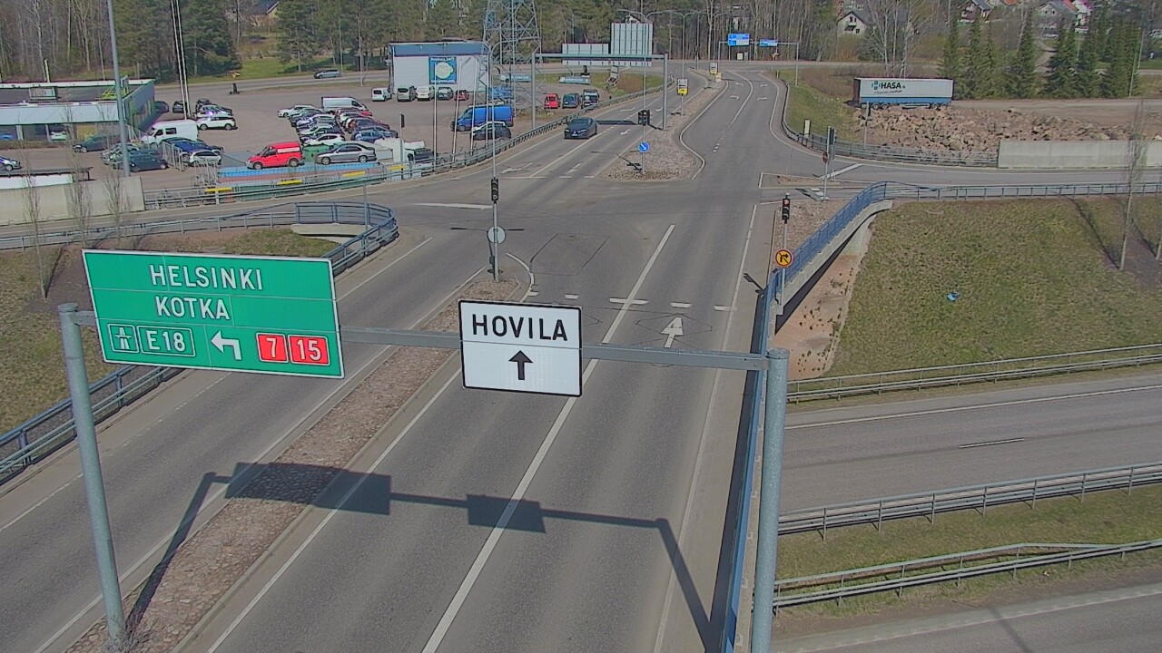 Weather Camera Image Väg 7 Kotka, Jumalniemi, Kotka, Kymenlaakso