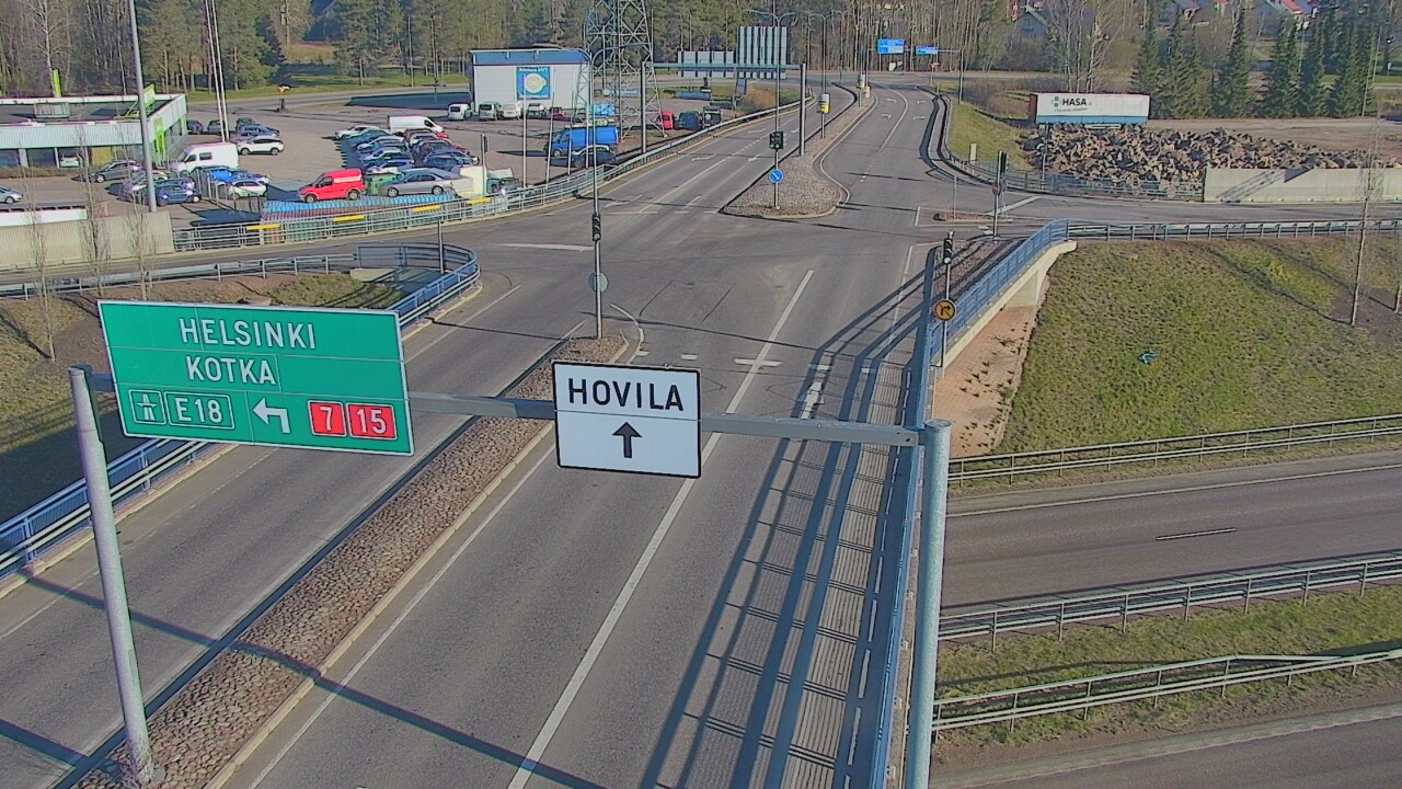 Weather Camera Image Väg 7 Kotka, Jumalniemi, Kotka, Kymenlaakso