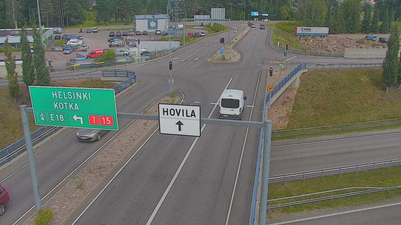 Weather Camera Image Väg 7 Kotka, Jumalniemi, Kotka, Kymenlaakso