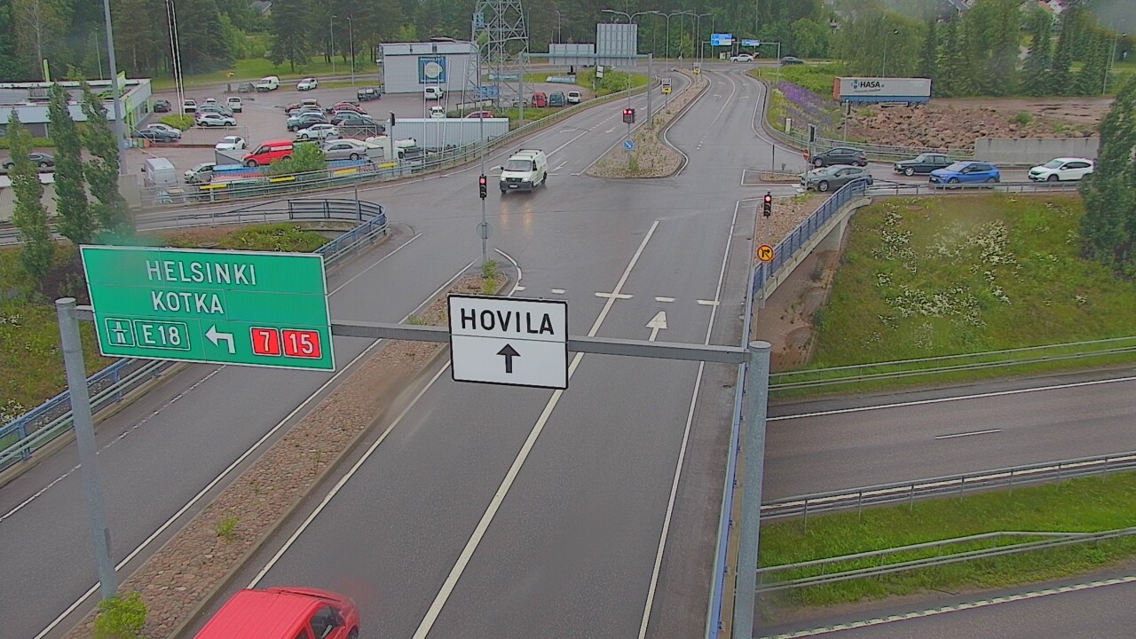 Weather Camera Image Väg 7 Kotka, Jumalniemi, Kotka, Kymenlaakso