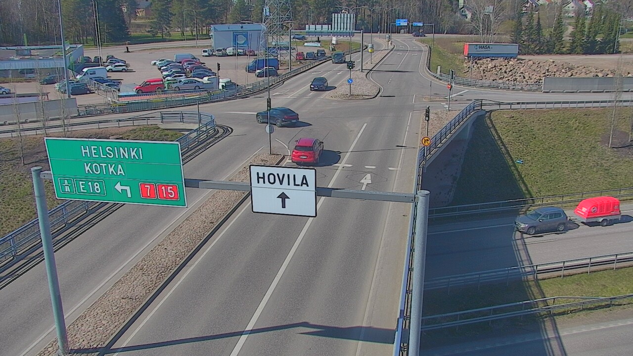Weather Camera Image Väg 7 Kotka, Jumalniemi, Kotka, Kymenlaakso