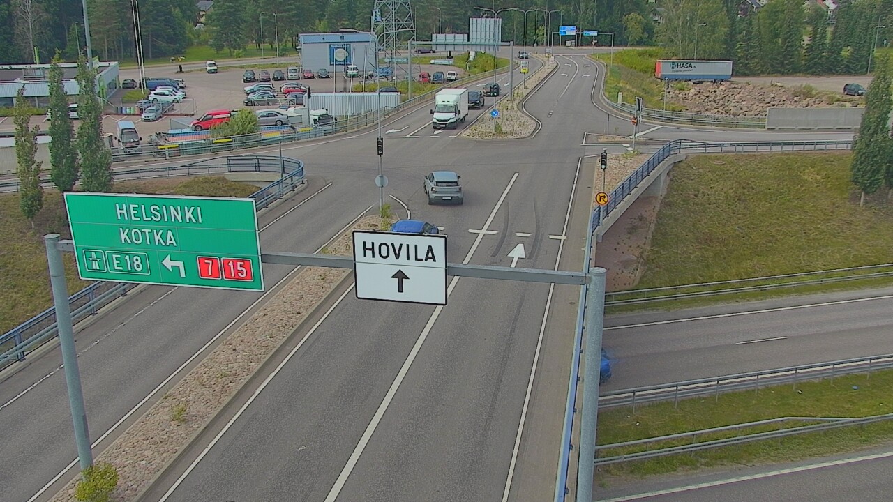 Weather Camera Image Väg 7 Kotka, Jumalniemi, Kotka, Kymenlaakso