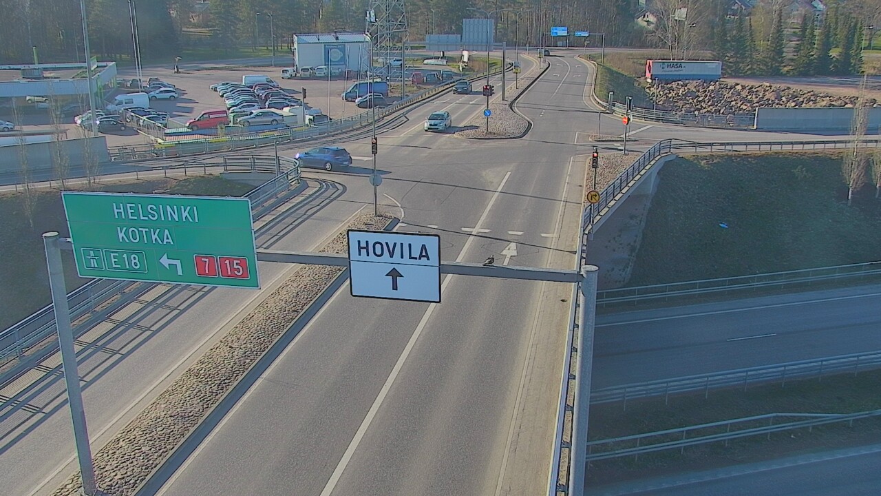 Weather Camera Image Väg 7 Kotka, Jumalniemi, Kotka, Kymenlaakso