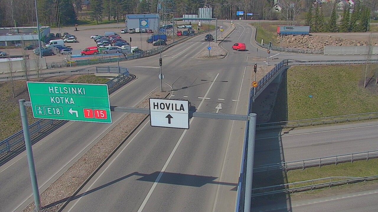 Weather Camera Image Väg 7 Kotka, Jumalniemi, Kotka, Kymenlaakso