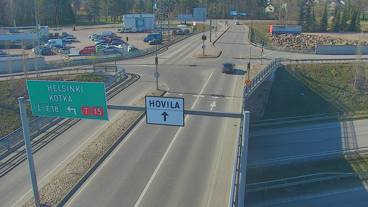 Weather Camera Image Väg 7 Kotka, Jumalniemi, Kotka, Kymenlaakso