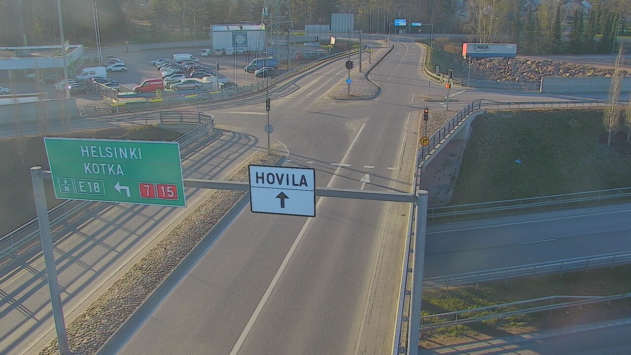 Weather Camera Image Väg 7 Kotka, Jumalniemi, Kotka, Kymenlaakso