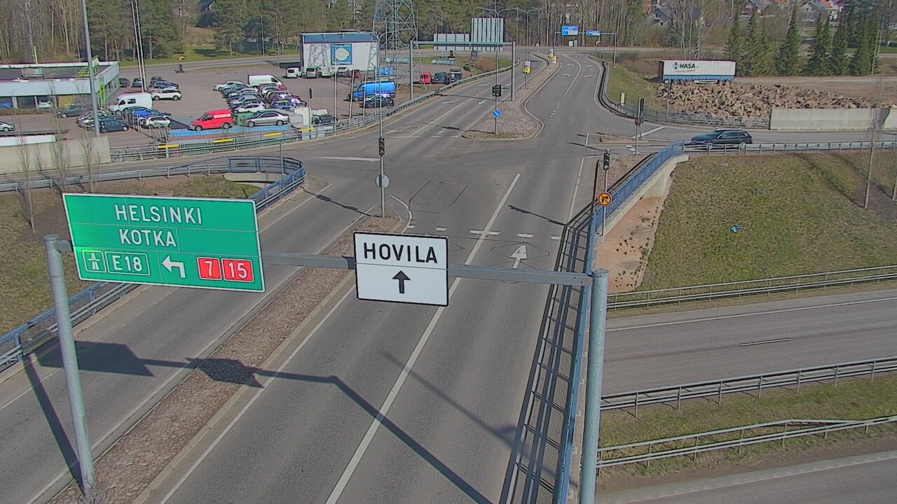 Weather Camera Image Väg 7 Kotka, Jumalniemi, Kotka, Kymenlaakso
