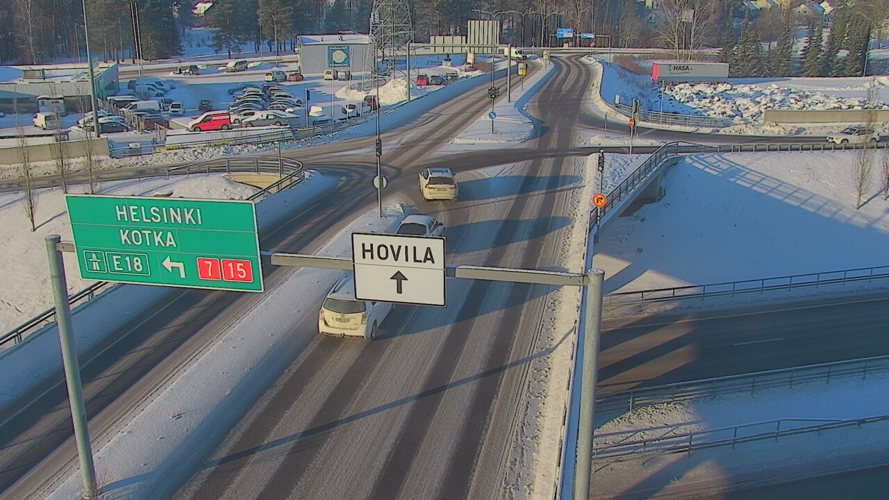 Weather Camera Image Väg 7 Kotka, Jumalniemi, Kotka, Kymenlaakso