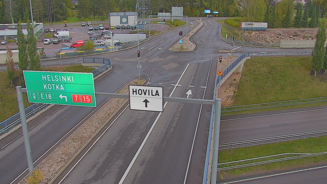 Weather Camera Image Väg 7 Kotka, Jumalniemi, Kotka, Kymenlaakso