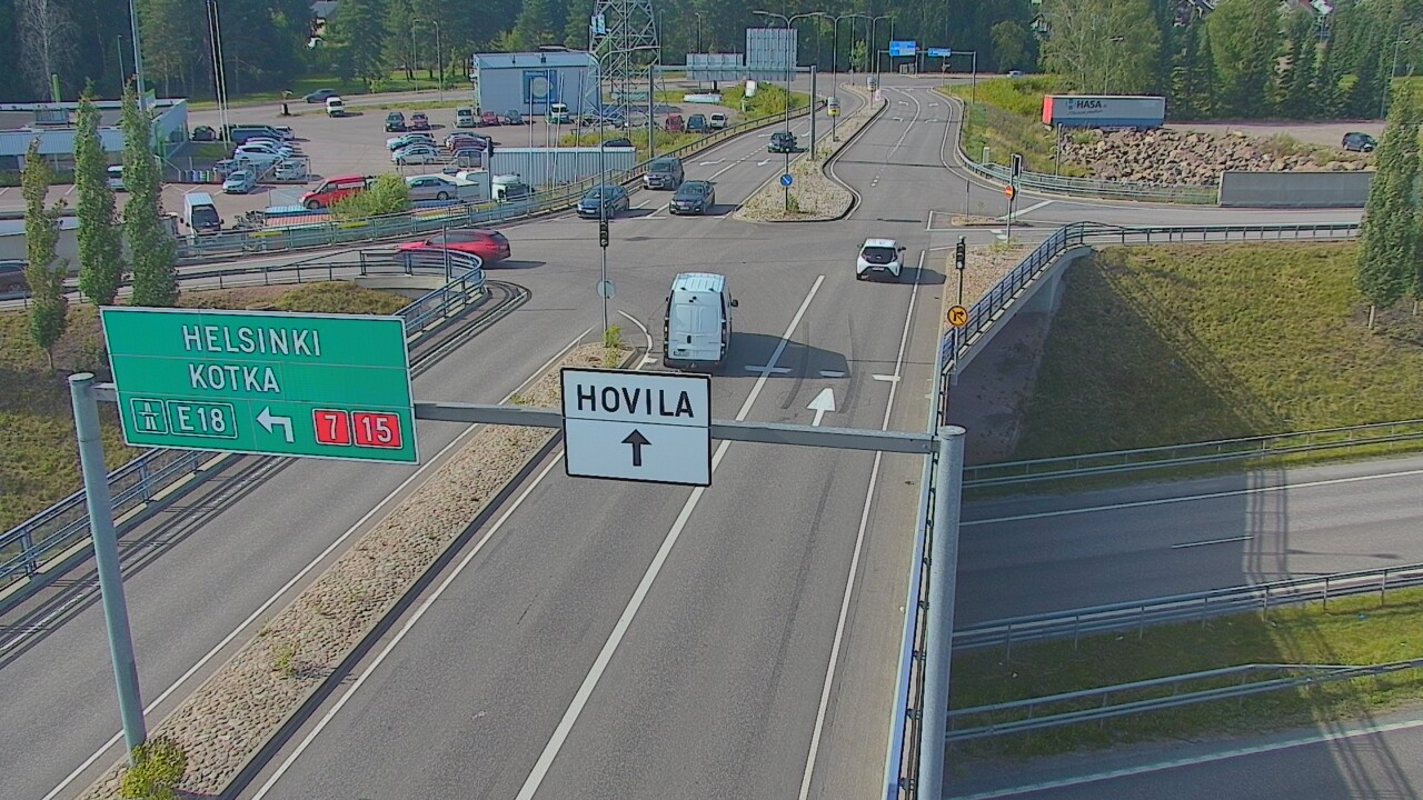 Weather Camera Image Väg 7 Kotka, Jumalniemi, Kotka, Kymenlaakso