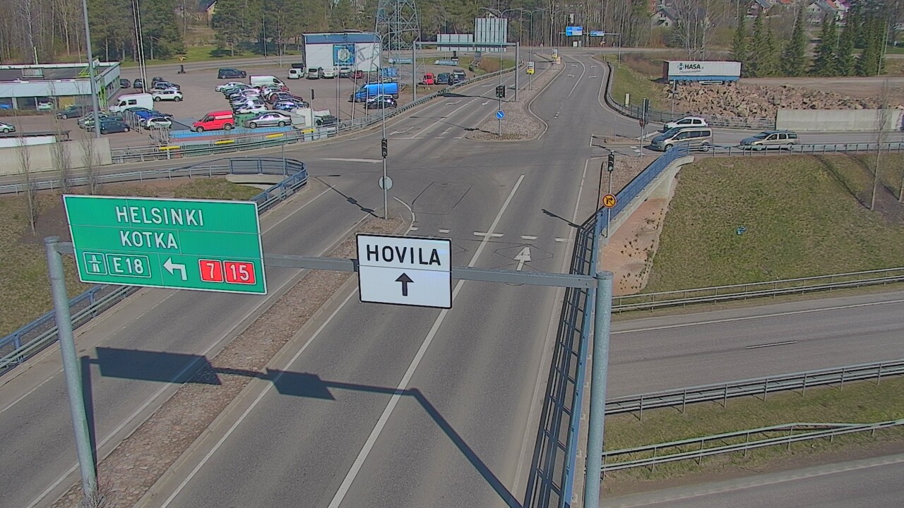 Weather Camera Image Väg 7 Kotka, Jumalniemi, Kotka, Kymenlaakso