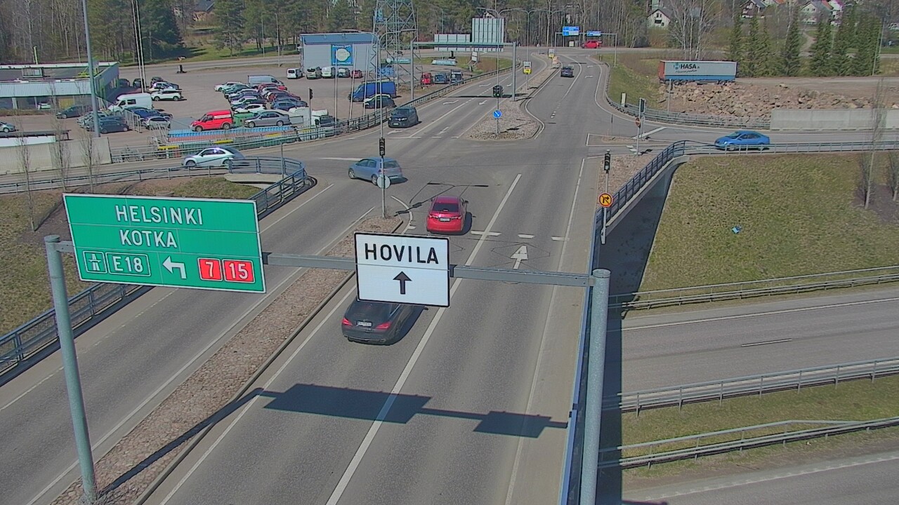 Weather Camera Image Väg 7 Kotka, Jumalniemi, Kotka, Kymenlaakso
