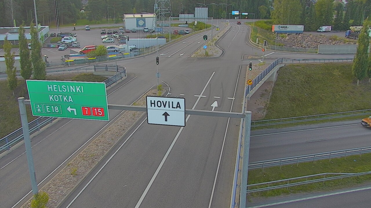 Weather Camera Image Väg 7 Kotka, Jumalniemi, Kotka, Kymenlaakso