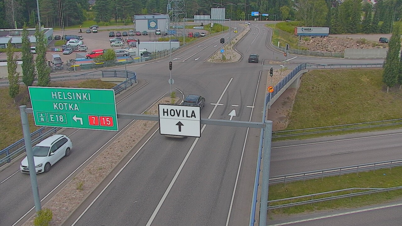 Weather Camera Image Väg 7 Kotka, Jumalniemi, Kotka, Kymenlaakso