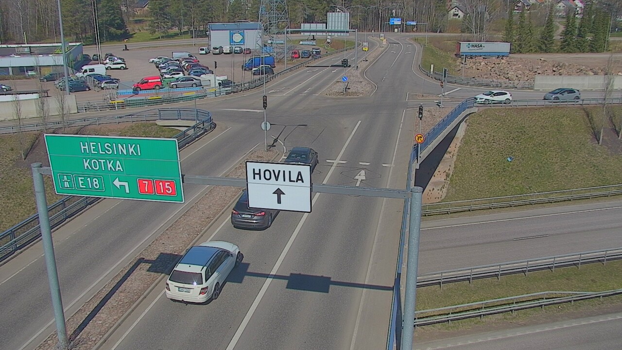 Weather Camera Image Väg 7 Kotka, Jumalniemi, Kotka, Kymenlaakso
