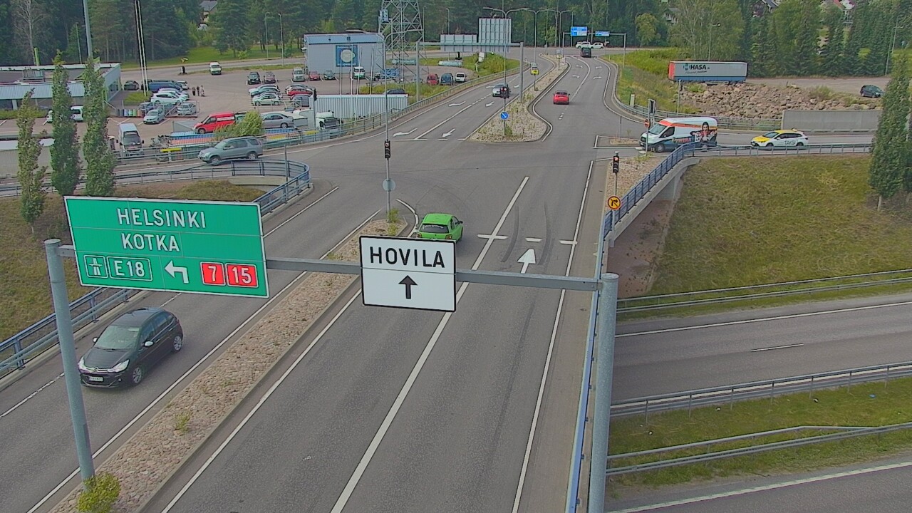 Weather Camera Image Väg 7 Kotka, Jumalniemi, Kotka, Kymenlaakso