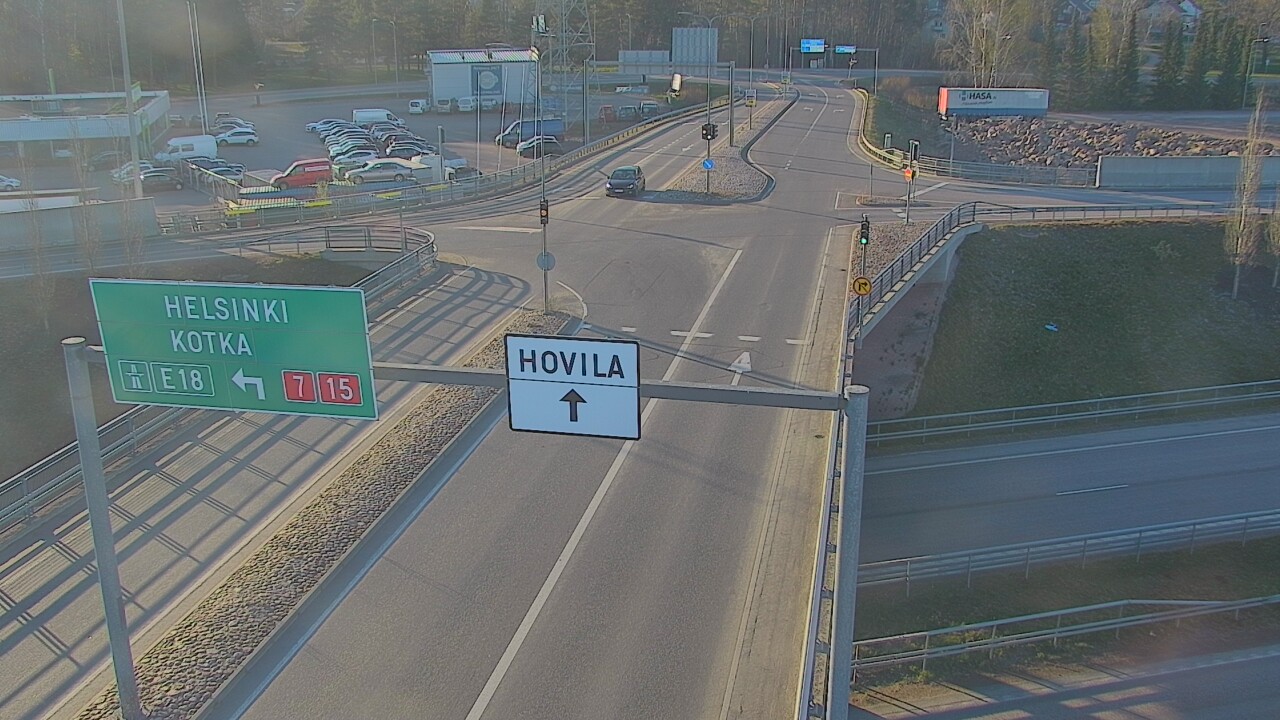 Weather Camera Image Väg 7 Kotka, Jumalniemi, Kotka, Kymenlaakso