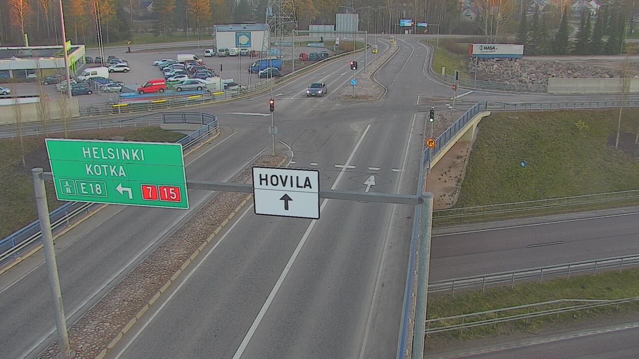 Weather Camera Image Väg 7 Kotka, Jumalniemi, Kotka, Kymenlaakso