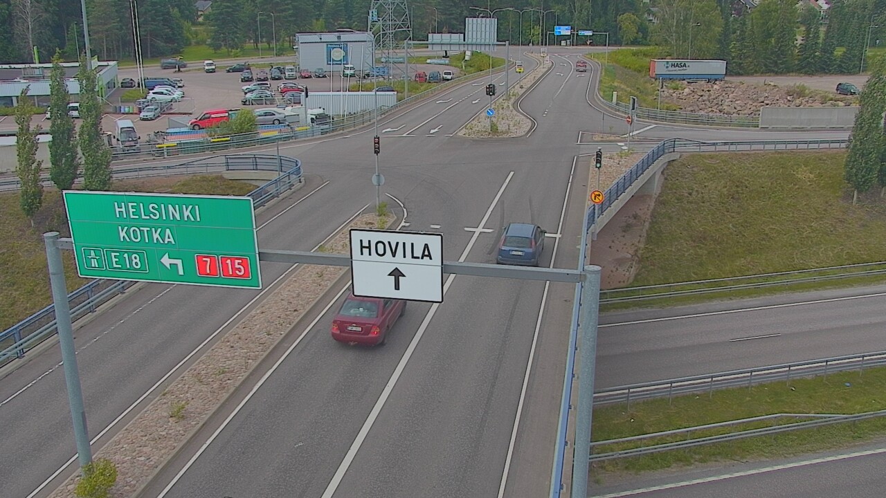 Weather Camera Image Väg 7 Kotka, Jumalniemi, Kotka, Kymenlaakso