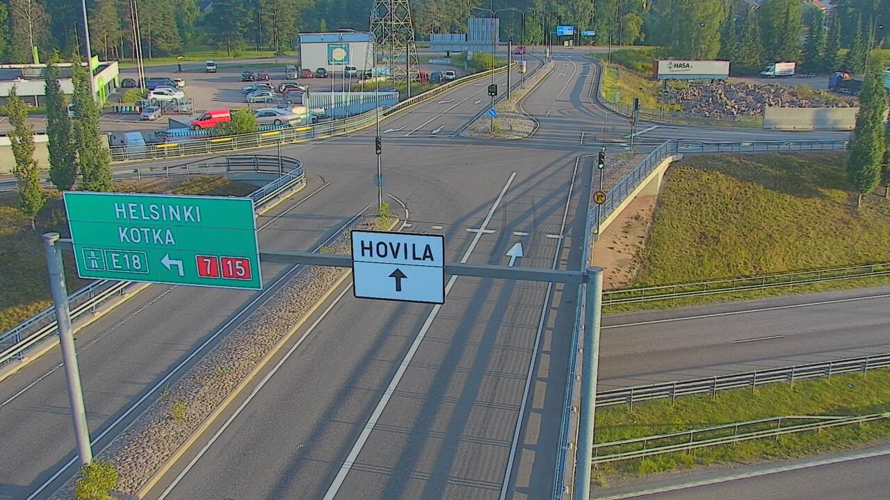 Weather Camera Image Väg 7 Kotka, Jumalniemi, Kotka, Kymenlaakso