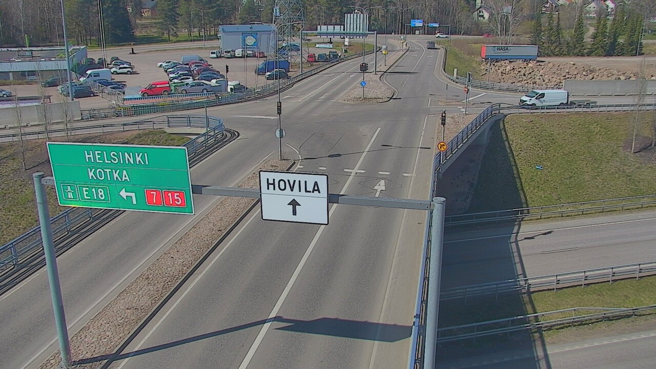 Weather Camera Image Väg 7 Kotka, Jumalniemi, Kotka, Kymenlaakso
