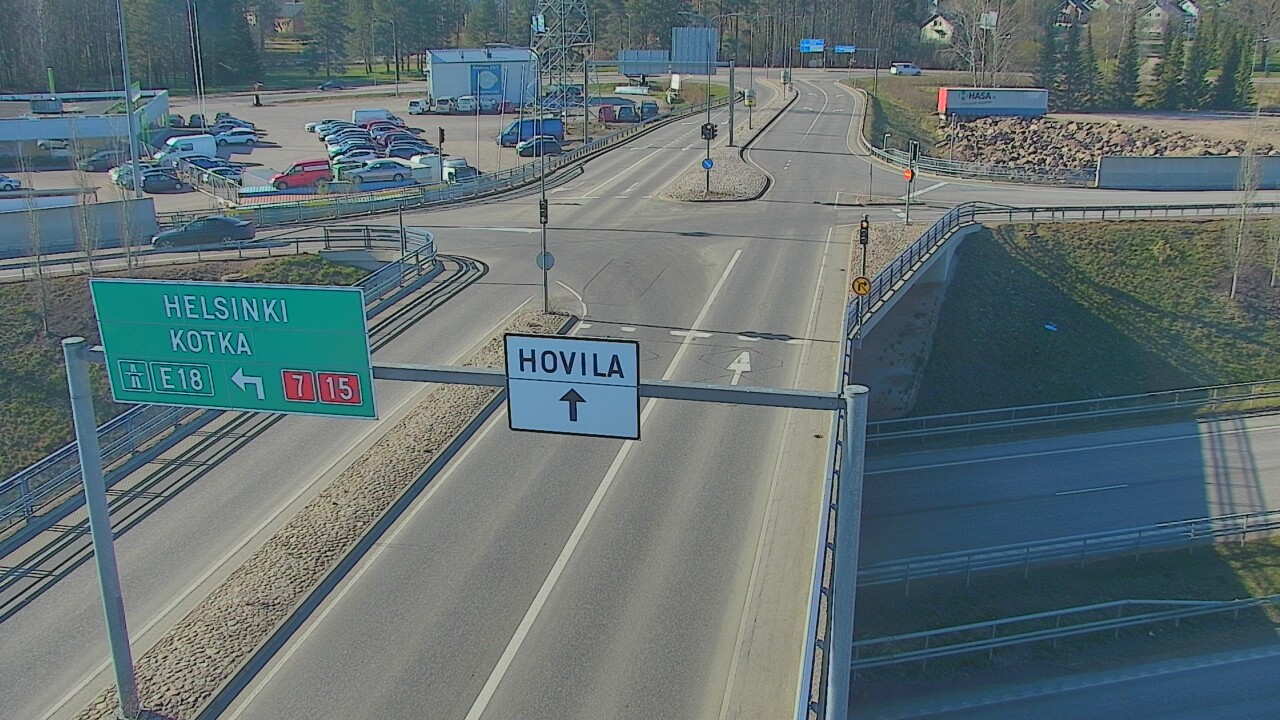 Weather Camera Image Väg 7 Kotka, Jumalniemi, Kotka, Kymenlaakso