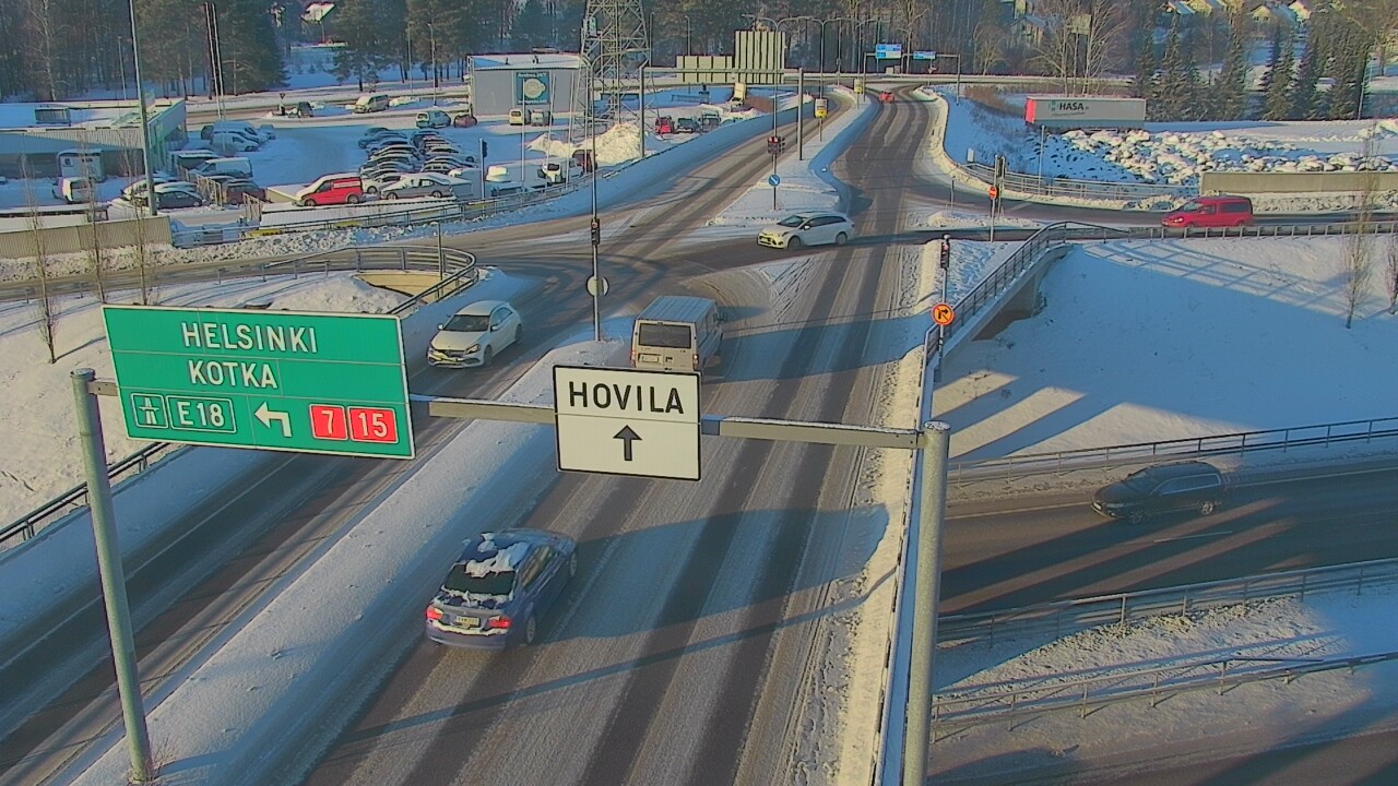 Weather Camera Image Väg 7 Kotka, Jumalniemi, Kotka, Kymenlaakso