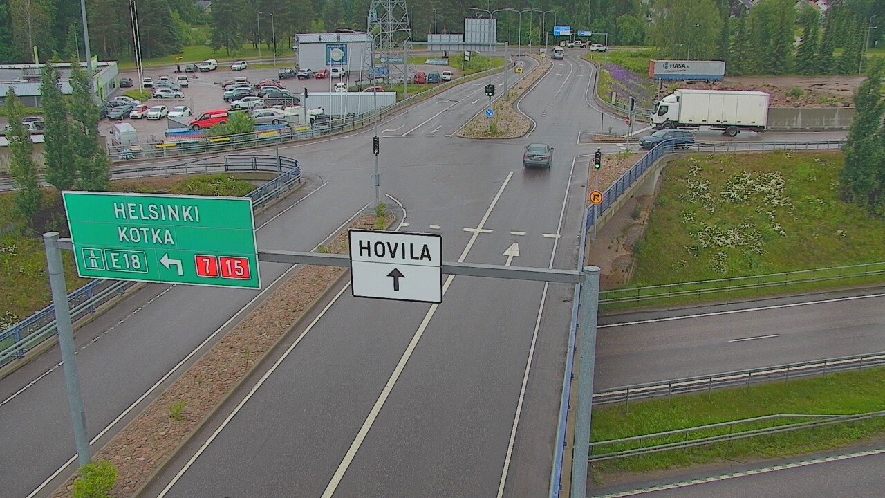Weather Camera Image Väg 7 Kotka, Jumalniemi, Kotka, Kymenlaakso