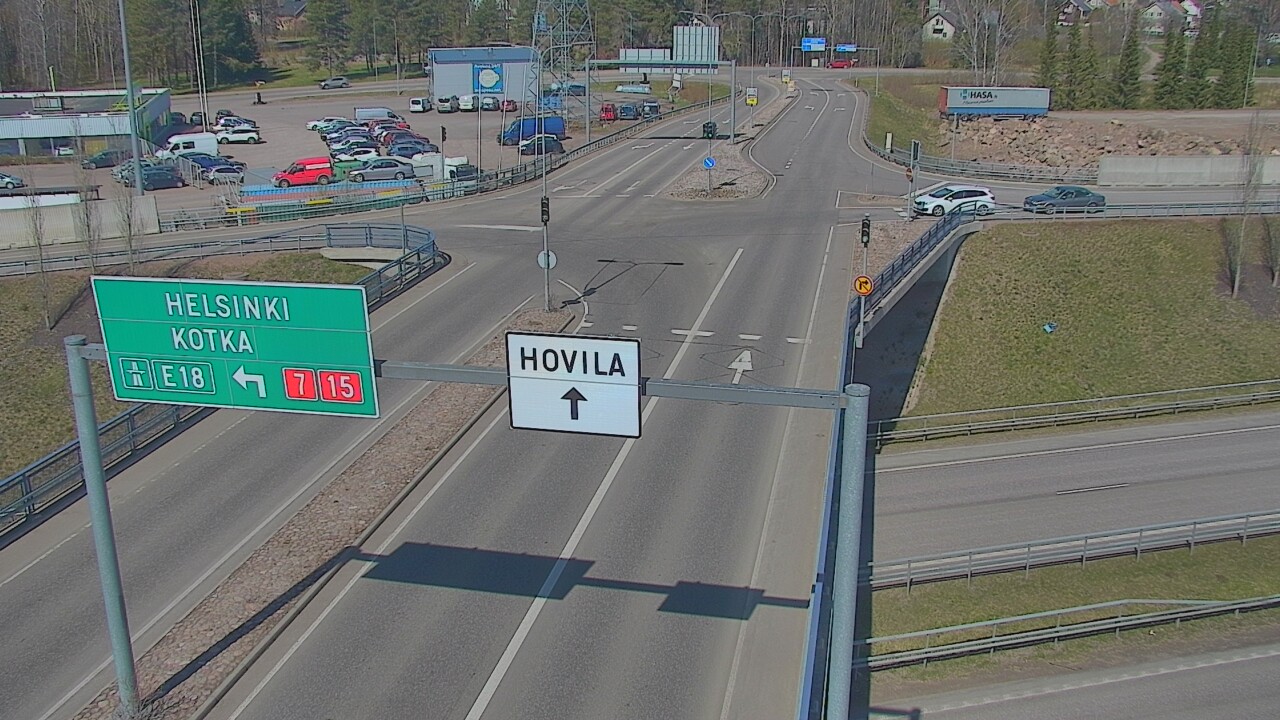 Weather Camera Image Väg 7 Kotka, Jumalniemi, Kotka, Kymenlaakso