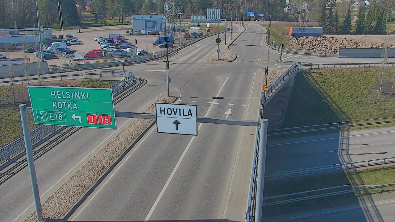 Weather Camera Image Väg 7 Kotka, Jumalniemi, Kotka, Kymenlaakso