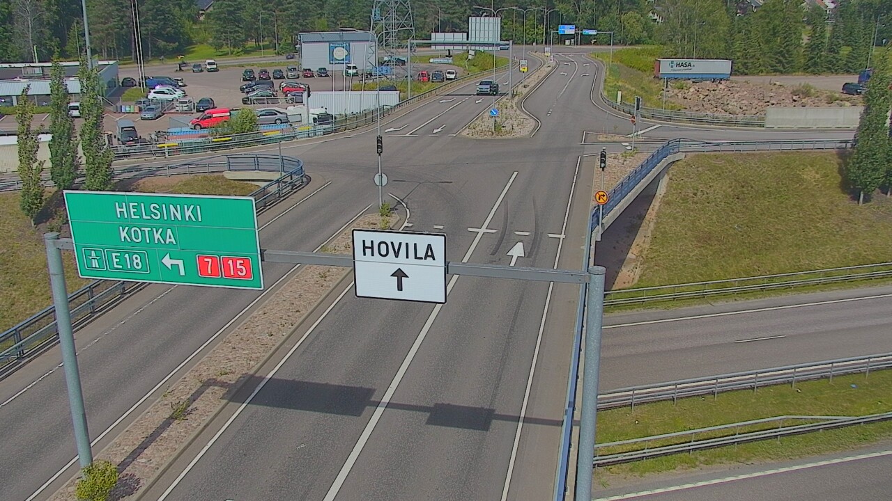 Weather Camera Image Väg 7 Kotka, Jumalniemi, Kotka, Kymenlaakso