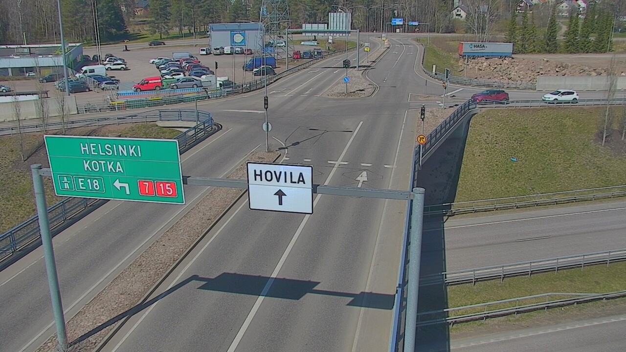 Weather Camera Image Väg 7 Kotka, Jumalniemi, Kotka, Kymenlaakso