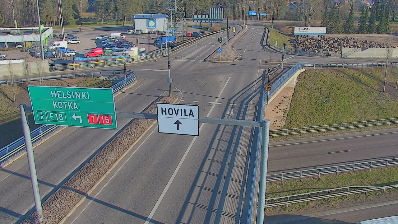 Weather Camera Image Väg 7 Kotka, Jumalniemi, Kotka, Kymenlaakso