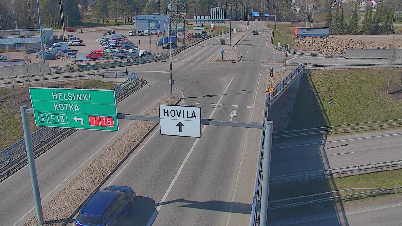 Weather Camera Image Väg 7 Kotka, Jumalniemi, Kotka, Kymenlaakso