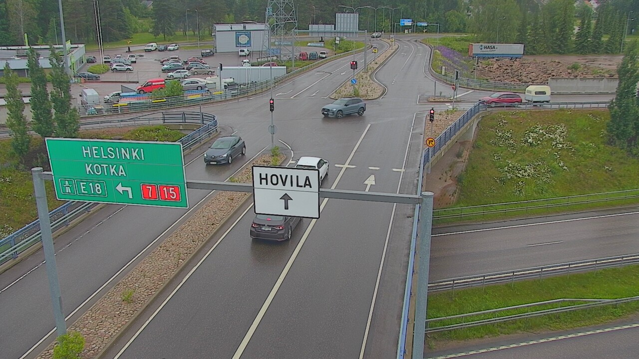 Weather Camera Image Väg 7 Kotka, Jumalniemi, Kotka, Kymenlaakso
