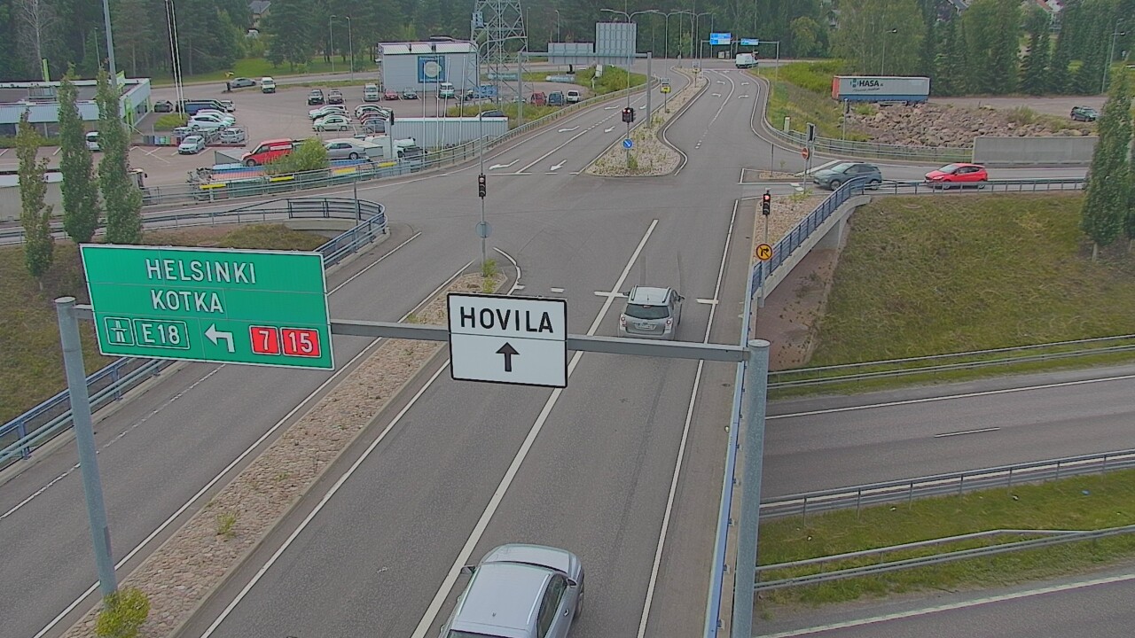 Weather Camera Image Väg 7 Kotka, Jumalniemi, Kotka, Kymenlaakso