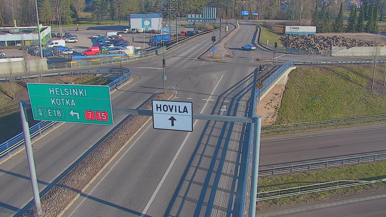 Weather Camera Image Väg 7 Kotka, Jumalniemi, Kotka, Kymenlaakso