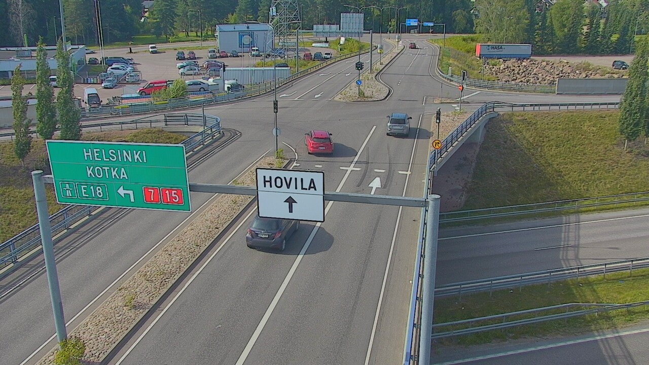 Weather Camera Image Väg 7 Kotka, Jumalniemi, Kotka, Kymenlaakso