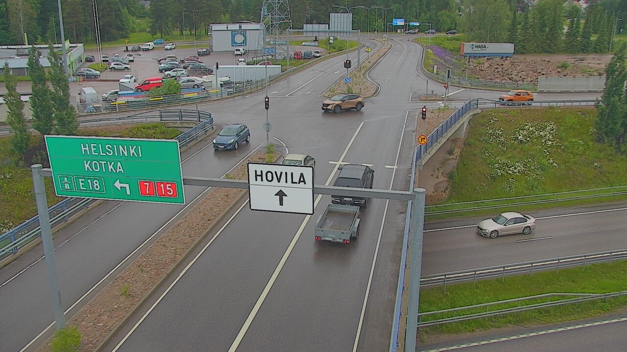 Weather Camera Image Väg 7 Kotka, Jumalniemi, Kotka, Kymenlaakso