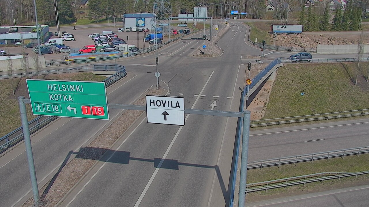 Weather Camera Image Väg 7 Kotka, Jumalniemi, Kotka, Kymenlaakso