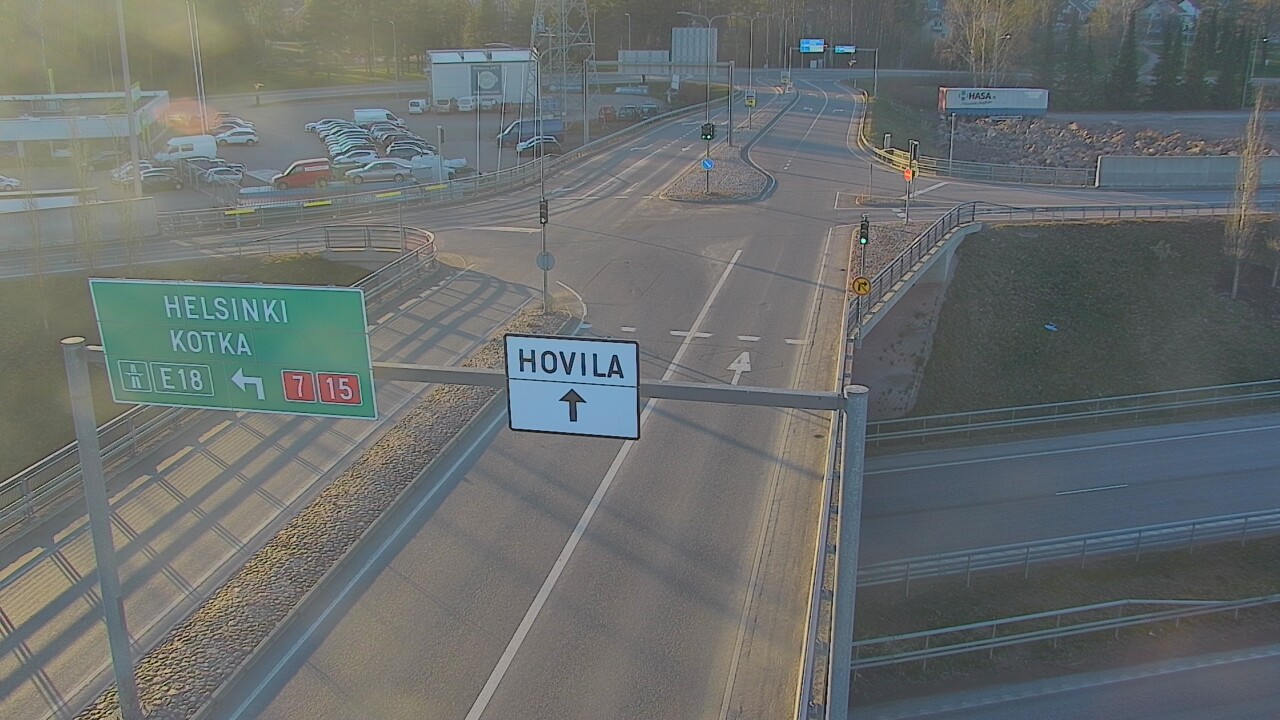 Weather Camera Image Väg 7 Kotka, Jumalniemi, Kotka, Kymenlaakso