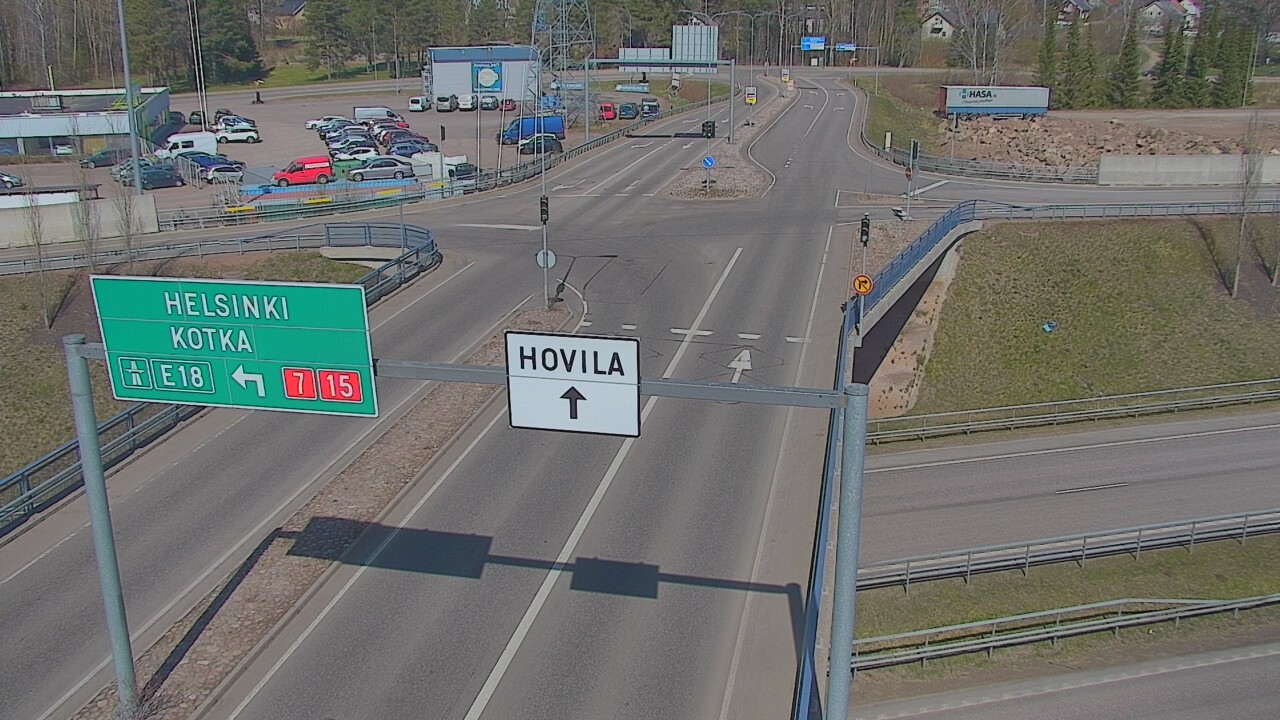 Weather Camera Image Väg 7 Kotka, Jumalniemi, Kotka, Kymenlaakso