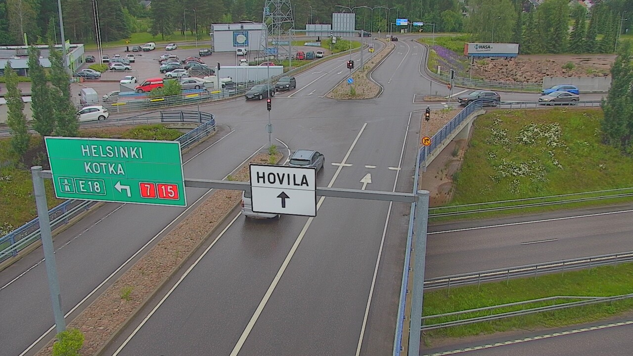 Weather Camera Image Väg 7 Kotka, Jumalniemi, Kotka, Kymenlaakso