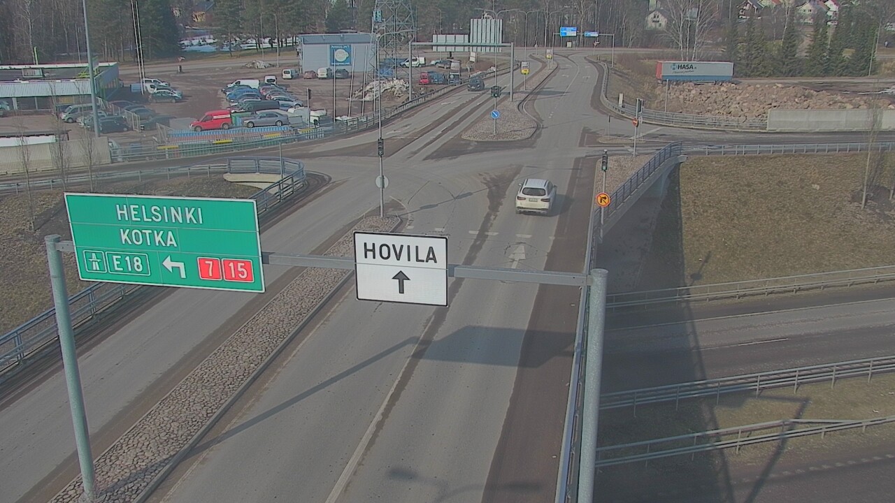 Weather Camera Image Väg 7 Kotka, Jumalniemi, Kotka, Kymenlaakso