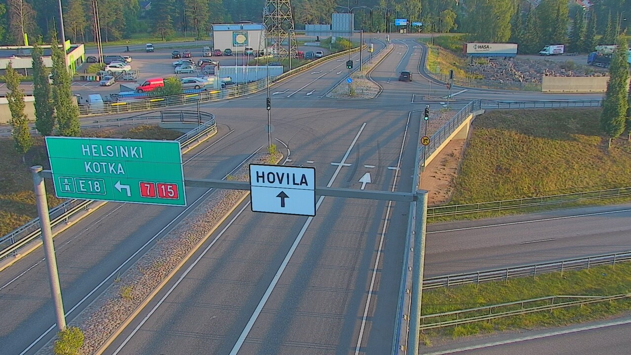 Weather Camera Image Väg 7 Kotka, Jumalniemi, Kotka, Kymenlaakso
