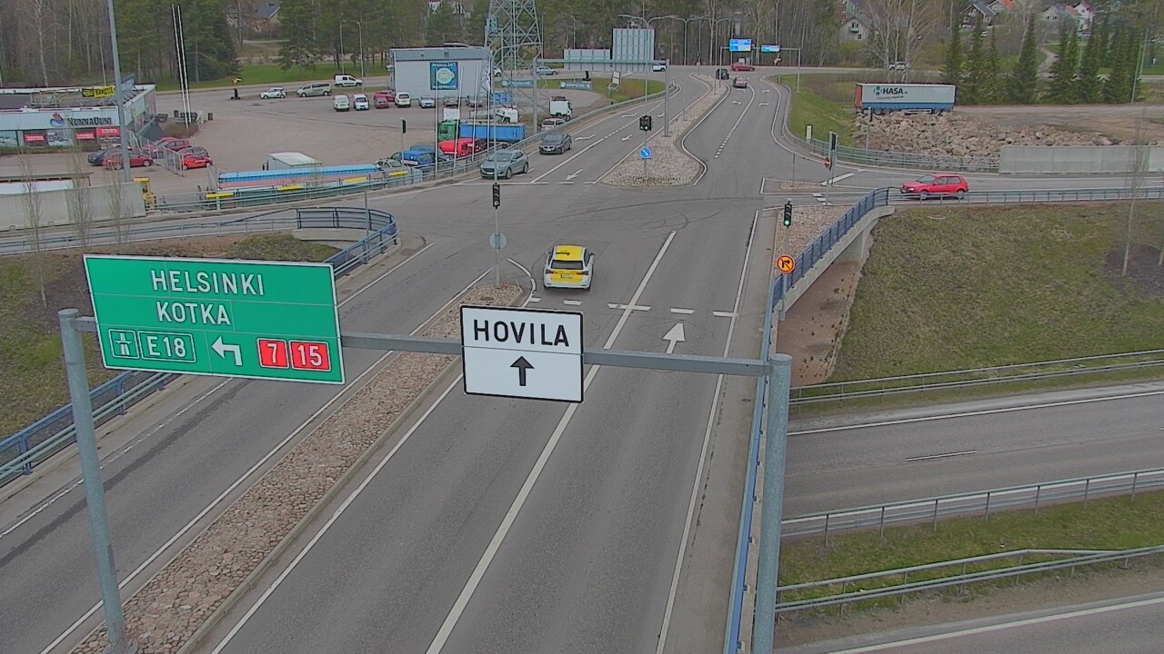 Weather Camera Image Väg 7 Kotka, Jumalniemi, Kotka, Kymenlaakso